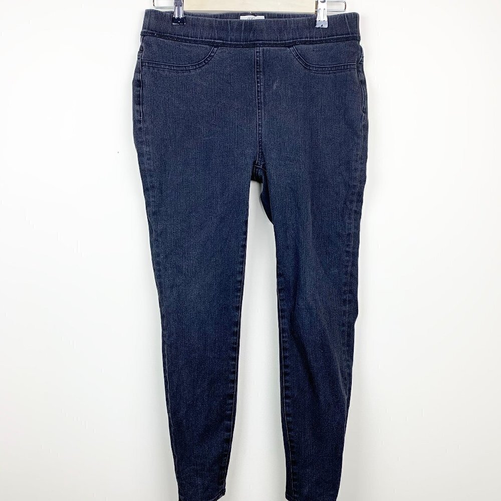 J Crew Denim Pull-on Black Jeans Size 30